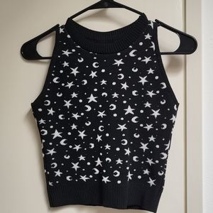 Elhoffer Starry Witch crop top